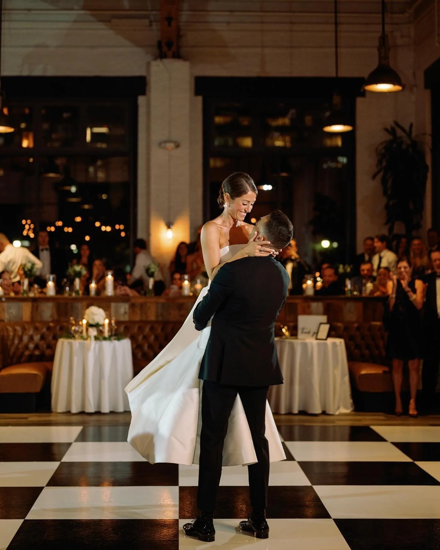 Dance floor rental services overview at a St. Louis wedding reception